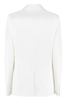 This single-breasted cotton blazer is a stylish and versatile addition to any wardrobe. Perfect for both professional and casual looks, it's a must-have piece for any fashion-forward individual. Made with a comfortable and breathable cotton blend Classic single-breasted design Available in a crisp, timeless white color Cotton Blazer, Dress Pant, Sweaters Knitwear, Emilio Pucci, Denim Pant, Womens Fall, Lapel Collar, Denim Top, Lanvin