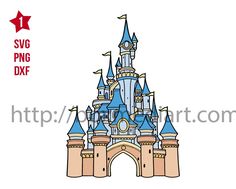 an image of a castle with turrets on it's roof and the words svg png dxf