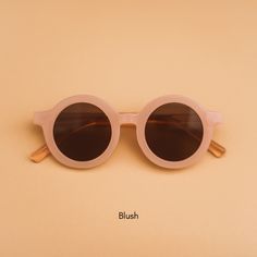 These vintage round sunnies are the perfect way to add a pop of style and fun to any outfit! - Approximately 18 months - 8 years old - 5" face/frame width x 5.5" leg/side length Adjustable Round Frame Sunglasses For Beach, Brown Round Sunglasses For Summer, Everyday Round Sunglasses For Summer, Everyday Summer Round Sunglasses, Pink Round Frame Sunglasses For Summer, Summer Round Sunglasses With Polarized Lenses, Summer Round Polarized Sunglasses, Summer Beach Sunglasses With Round Shape, Round Sunglasses For Summer Beach