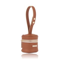 Functional Brown Pouch For On-the-go, Cognac Bag With Zipper Closure For On-the-go, Functional Brown Bag With Zipper Pouch, Travel Pouch With Detachable Handle In Brown, Brown Travel Pouch With Detachable Strap, Dog Treat Bag, Dog Treat Pouch, Treat Pouch, Morning Walks