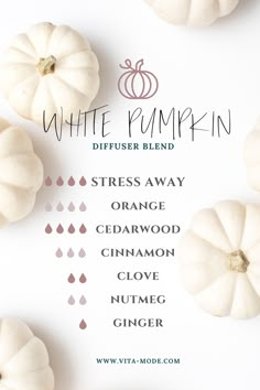 Clean Fall Essential Oil Blends, White Pumpkin Essential Oil Blend, Clean Fall Diffuser Blends, Sweet Cinnamon Pumpkin Diffuser Blend, Theives Oil Diffuser Blends Fall, Diffuser Blends Young Living, Fall Essential Oils, Fall Diffuser Blends, Essential Oil Combinations