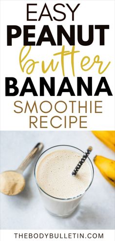 A creamy peanut butter banana smoothie in a glass, topped with banana slices and a sprinkle of oats, showcasing a healthy breakfast smoothie recipe packed with protein and easy to make for a nutritious start. Peanut Butter Banana Smoothie Healthy, Protein Peanut Butter, Banana Smoothie Healthy, Oreo Milkshake