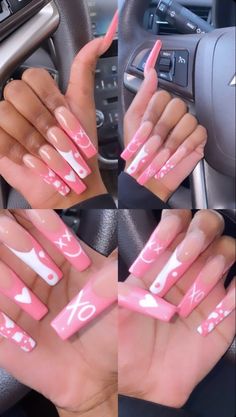 Nails Long Acrylic, Acrylic Nails Long, Nails Long Square, Long Acrylic Nail Designs, Tapered Square, Drip Nails, Baddie Nails, Painted Nails, Colored Acrylic Nails