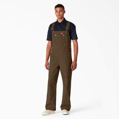 Men's Classic Bib Overalls - Dickies US Overalls Brown, Overalls For Men, 1970s Men, A Streetcar Named Desire, Workwear Overalls, Dickies Pants, Bib Overalls, Icon Collection, Mens Pants