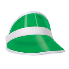 Highlights: one size fits most quantity per case: 12 Details: This Green Plastic Dealer's Visor puts you in the poker frame of mind! Adjustable - 12 per case.The Beistle Clear Green Plastic Dealer's Visor is the perfect accessory for your next casino night or other fun event. This visor is made from clear green plastic, making it durable and stylish. It features a unique design that is both modern and classic. The one size fits most design makes it great for any head size. The visor is perfect f Tennis Costume, Green Pub, Red Fancy Dress, Pub Golf, Green Visor, Wicked Costumes, Casino Dress, Golf Visor, Theme Tattoo