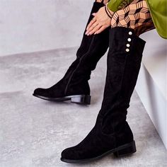 Category:Boots; Upper Materials:Faux Suede; Season:Fall,Winter; Heel Type:Flat Heel; Gender:Women's; Size Suggestion:standard size, select your usual size; Toe Shape:Round Toe; Type:Knee High Boots; Style:Casual,Comfort; Heel Height(inch):<1; Outsole Materials:Rubber; Occasion:Daily; Pattern:Solid Color; Listing Date:09/26/2023; Production mode:Self-produce; 2024 Trends:Suede Shoes,Plus Size; Foot Length:; Foot Width:; Heel Height:Flat Fall Boots With Button Closure And Round Toe, Casual Faux Leather Knee-high Boots Medium Width, Black Suede-lined Knee-high Boots For Fall, Winter Flats, Knee High Boots Winter, Womens Suede Boots, Suede Knee-high Boots With Zipper Closure, Brown Wide Calf Knee-high Boots With Zipper, Medium Width Knee-high Boots With Zipper Closure