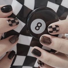 B&w Nails Aesthetic, Trend Prediction, Cutest Nails, Art Nails Design, Nail Trend, Nails Cute