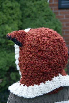 "Turn heads in this super cute and cozy crochet fox hood and cowl. Wear each piece separately or together as complete set. As the weather gets cooler and add an extra hat or headband for more coziness during those really cold winter days when blustery winds cut through the warmest of hats. Made from Super Bulky yarn this is all you need to keep warm and cozy anytime. 💕 Skill Level is Intermediate 💕 Skills Needed back loop only, half double crochet, single crochet, double crochet 💕 Sizes Toddl Toddler Hooded Scarf Crochet Pattern Cute, Crochet Hood Pattern, Crochet Fox Hood, Crochet Kids Hooded Scarf, Crochet Hooded Cowl Kids, Fox Hat Pattern, Crochet Wild Oleander Hooded Scarf, Crochet Hooded Cowl, Slouch Hat Pattern