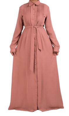 Crepe button maxi dress Kabayare Luxury Button-up Maxi Dress, Pink Maxi Length Dress With Buttons, Feminine Formal Maxi Dress, Elegant Evening Maxi Dress With Buttons, Elegant Solid Color Belted Maxi Dress, Elegant Belted Solid Color Maxi Dress, Elegant Belted Solid Maxi Dress, Chic Maxi Dress With Button Closure For Formal Occasions, Pink Maxi Dress With Buttons