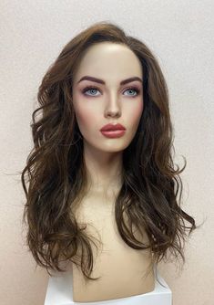 🌈 We guaranteed that our wigs were very high quality because we used virgin human hair, or unprocessed hair, and that they could last a minimum of 1-2 years depending on how you take care of your wigs. ✅Please get in touch with us if you need assistance determining the proper size, colour, or base cap type to order.  ✅You can provide us a suitable amount of your hair sample as well as a photo of your hair for us to use as a reference, allowing us to determine your hair's colour with reasonable Rooted Brunette, Brunette Balayage, Balayage Brunette, Hair Toppers, Hair Density, Wig Cap, Hair Wigs, Baby Hairstyles, Base Colour