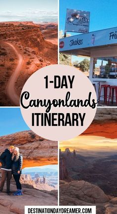 Man and woman in front of red rock arch in Canyonlands National Park Things To Do In Utah Summer, Utah National Parks Map, Utah Itinerary, National Parks In The Us, Island In The Sky, Utah Summer