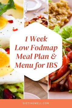 the words i week low fodmap meal plan and menu for ibs