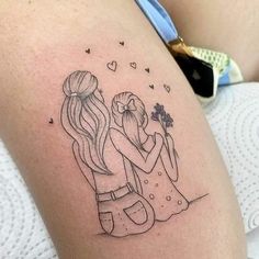 Tattoo Borboleta, Mother Tattoos For Children, Colour Tattoo For Women, Mothers And Daughters, Mom Tattoo Designs, Muster Tattoos, Mother Tattoos, Modern Tattoos, Cute Tattoos For Women