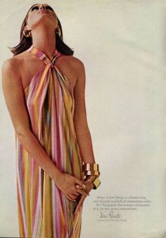 1965 Van Raalte Turquerie "Turkish Fashion" Striped Dress Pretty Girl PRINT AD | eBay 60s 70s Summer Fashion, Slim Aarons Outfits, 70s Resort Wear, Vintage Surf Fashion, Palm Beach Fashion, 60s Fashion Vintage, Advertising Clothing, Vintage Editorials