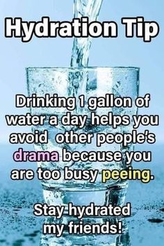 water pouring into a glass with the words hydration tips on it and an image of a