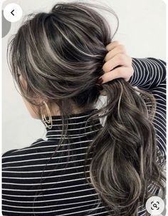 Black Hair Balayage, Highlights Hair, Blending Gray Hair, Gray Hair Highlights, Christmas Breakfast, Grey Hair Color, Hair Color Balayage, Hair Inspiration Color