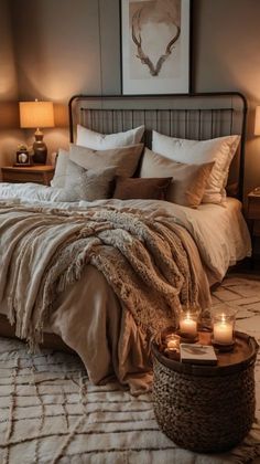 #BEAUTY, #RELATIONSHIPS #Fashion #Animals #Outfits #Winter Outfits #Animals Master Bedrooms Decor Cozy Neutral, Relationship Room Ideas, Earthy Bedroom Terracotta, Brown Guest Bedroom Ideas, Neutral House Ideas, Homey Rooms Cozy Bedroom, Western Bedroom Inspirations, Couple Room Ideas Bedrooms Married Cozy, Cozy Neutral Bedding