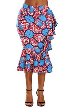 Ankara Skirts, Pencil Midi Skirt, Style Africain, African Skirts, African Dresses For Kids, Best African Dresses, Short African Dresses