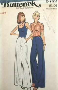 Vintage Vogue, 1970s Sewing Patterns, Vintage Vogue Sewing Patterns, Sailor Pants, Pants Sewing Pattern, Couture Mode, Couture Vintage, Pants Pattern, Mode Vintage[Collection] 70s Mode, Vintage Vogue Sewing Patterns, 1970s Sewing Patterns, Sailor Pants, Pants Sewing Pattern, Vogue Sewing, Couture Mode, Couture Vintage, 1970s Fashion