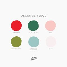 the color palettes for december