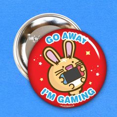 Go away, im gaming, the badge made for gamers. Unless you wana do some multiplayer? 50mm Metal Back Badge Game Warden Badge, Gaming Badges, Forbidden Planet, The Badge, Gaming, Thing 1