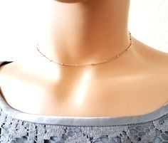 "Beautiful simple and chic necklace~ DESCRIPTION: - This listing is for the beaded gold/ rose gold/ silver necklace. - 16k gold/ rose gold/ silver plated - Handcrafted in the USA and beautifully packaged for you. LENGTHS: Use a string to measure the part of the neck where you would like it to fit, otherwise, it may be too tight if you don't measure the exact length! Comes in 3 sizes for beaded necklace Small : 12\"-14\" Medium : 13\"-15\" Large: 14\"-16\" BLUSH PINK LEATHER NECKLACE / 12-14\" on Adjustable Rose Gold Beaded Necklace, Party Clavicle Chain Choker In Rose Gold, Party Choker With Clavicle Chain In Rose Gold, Rose Gold Clavicle Chain Choker For Party, Dainty Rose Gold Chain Necklace For Party, Party Rose Gold Choker With Clavicle Chain, Delicate Rose Gold Chain Necklace For Party, Dainty Rose Gold Choker With Delicate Chain, Minimalist Rose Gold Choker Necklace