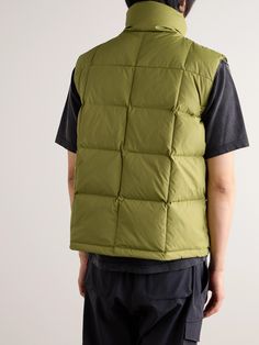 Iceland-based label 66 North knows a thing or two about protective winter outerwear. , This 'Dyngja' gilet is cut from recycled-shell , Filled with down that's reclaimed from clothing and bedding , Stand collar provides extra protection from the wind Green Midweight Nylon Outerwear, Green Functional Outerwear For Outdoor Work, Functional Green Outerwear For Outdoor Work, Functional Green Nylon Outerwear, Green Insulated Functional Outerwear, Functional Green Down Outerwear, Green Insulated Nylon Outerwear, Green Down Outerwear For Hiking, Insulated Green Nylon Outerwear