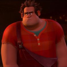 the animated character wreck from wreck is shown in this screenshote image, which appears to be looking angry