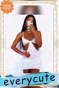 Summer Solid Color Dress Strapless Sling Wrapped Chest Fashionable Hollow High-waist Dress for Women Streetwear Women Streetwear, High Waist Dress, Solid Color Dress, Color Dress, Streetwear Women, Waist Dress, Dress For Women, Women's Fashion Dresses, Strapless Dress