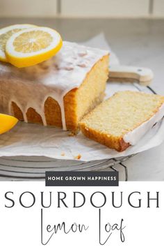 Savor a tender sourdough starter lemon loaf bursting with lemon flavor. Ready in under two hours or let it ferment overnight for enhanced depth. Sourdough Lemon, Delicious Lemon Cake, Lemon Loaf Recipe, Lemon Loaf Cake, Sourdough Starter Discard Recipe, Lemon Icing, Lemon Bread, Lemon Loaf, Lemon Glaze