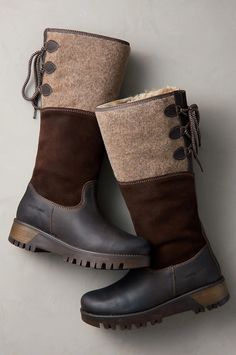 click to expand Felt Boots, Waterproof Leather Boots, Boiled Wool, Winter Boots Women, 영감을 주는 캐릭터, Waterproof Boots, Mode Style, Hot Cocoa, Winter Boots