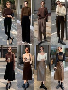 Japan Outfits, Japan Outfit, Korean Casual Outfits, Black Outfits, Stylish Work Outfits, Modest Fashion Outfits, Mode Inspo, Autumn Outfit