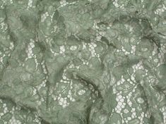 an image of green lace fabric