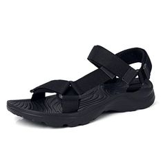 These Cristensen Men's Summer Sandals by USS Shoes are the perfect fit for any season. Made with a combination of stretch fabric and EVA materials, these sandals offer a comfortable and breathable experience. With a hook and loop closure and solid pattern design, these sandals provide a secure fit and versatile style. Order your true size for the best fit. Casual Beach Sandals, Men Sandals, Shoes Cheap, Summer Flip Flops, Beach Slippers, Men Beach, Casual Slippers, Breathable Shoes, Cheap Shoes