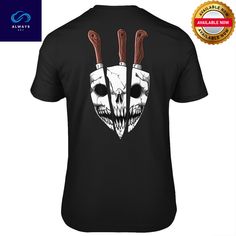 Chef Knife Culinary Bbq Chef Skull Butcher Culinary School Premium T-shirt- Print on back x Alwaysky 2024. Savor the pinnacle of comfort and style. You'll stand out at every event with our shirt, which effortlessly combines comfort of wear with style. Investigate a range of hues and dimensions to fully express your uniqueness. #chef #Shirt #Alwaysky Halloween Crew Neck Top With Back Print, Halloween T-shirt With Back Print And Crew Neck, Chef Shirt, Butcher Knife, Culinary School, Chef Knife, Upper Body, Floor Coverings, Shirt Print