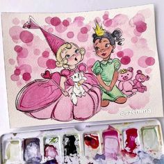 Princess Tiana Drawing, Disney Drawing Ideas, Painting Ideas Disney, Drawing Ideas Disney, Disney Painting, Disney Watercolor, Disney Paintings, Wallpaper Disney, Disney Art Drawings