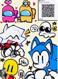 sonic the hedgehog and friends stickers