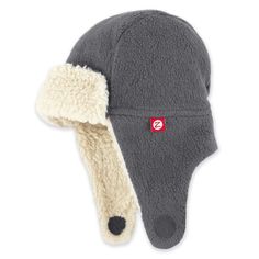 In a soft gray, this cozie fleece trapper hat has a furry inside lining for added comfort and warmth and straps that velcro under the chin to keep the hat on nice and snug. The Zutano trapper hat is the perfect accessory to add to little boys' and girls' winter wardrobe. Fleece: 70% Cotton, 30% Polyester Lining: 100% P Fleece Hat Pattern, Trapper Hat, Fleece Hat, Warm Winter Hats, Trapper Hats, Baby Size, Winter Accessories, Toddler Sizes, Hat Pattern