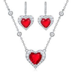 PRICES MAY VARY. Classic design: Heart pendant necklace set, as one of the classic styles, romantic and sweet, which can show the luxury and nobility of women and is deeply loved by women and girls. Heart is a symbol of love form, and it is also the best choice for men to express their love.Give her a heart jewelry sets on a special day, which symbolizes life, uniqueness and true love, and will definitely touch her heart. Material & Size : Dainty Jewelry Sets , heart necklace Length:41.5cm+5.5cm Heart Jewelry Set, Wedding Jewelery, Girls Heart, Heart Dangle Earrings, Cubic Zirconia Jewelry, Cz Jewelry, Zirconia Earrings, Classic Jewelry, Love Symbols