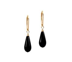 Black Onyx smooth briolette 16mm  14k yellow gold round beads 14k yellow gold filled findings  14k yellow gold filled stamped ear wire earrings  Total length is approx. 1.50 inches   (from the top of the ear wire)  Also available with leverback ear wire.  Also available in 925 sterling silver.  Your jewelry will arrive in a beautiful gift box.  #14649BOK5E Hypoallergenic Yellow Gold Dangle Jewelry, Elegant 14k Gold Filled Dangle Teardrop Earrings, Yellow Gold Hypoallergenic Jewelry With Briolette Shape, Adjustable Yellow Gold Drop Earrings, Elegant 14k Yellow Gold Filled Teardrop Earrings, Classic Drop Jewelry For Jewelry Making, Hypoallergenic 14k Gold Dangle Jewelry, Classic Long Drop Hypoallergenic Jewelry, Classic Hypoallergenic Long Drop Jewelry