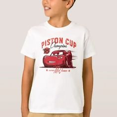 Cars 3 | Lightning McQueen - #95 Piston Cup Champ T-Shirt Fabulous Hudson Hornet, Heart Of A Champion, Disney Cars Party, Baby Mouse, Disney Cars