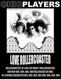 the poster for love rollercoasterer, which features an image of four men