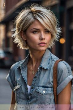 Voluminous Short Hair, Haircuts To Add Volume, Choppy Bob Hairstyles For Fine Hair, Curly Hair Types, Choppy Bob Hairstyles, Hairstyles For Fine Hair, Cute Haircuts, Choppy Bob, Short Choppy Hair