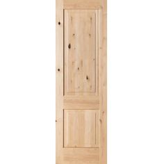 an unfinished wooden door on a white background