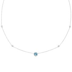 "Complement your everyday attire with this stunning Boston Bay Diamonds blue topaz and lab-grown white sapphire necklace. Click on this JEWELRY & WATCHES GUIDE to learn about fit, styles, materials and more! Complement your everyday attire with this stunning Boston Bay Diamonds blue topaz and lab-grown white sapphire necklace. Click on this JEWELRY & WATCHES GUIDE to learn about fit, styles, materials and more! FEATURES Chain length: 18 in. + 2-in. extender Chain type: cable Metal: sterling silv Blue Diamond Necklace With Gemstone Accents, White Gold Necklace With Diamond Accents And Blue Topaz, White Gold Necklaces With Blue Topaz Birthstone, White Gold Blue Topaz Gemstone Necklace, White Gold Necklace With Blue Topaz Gemstone, Blue Topaz Necklaces With Diamond Accents For Anniversary, White Sapphire Necklace, Senior Prom, Swiss Blue Topaz