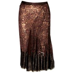 GORGEOUS PLEATED DOLCE & GABBANA LACE SILK SKIRT DOLCE & GABBANA LACE SKIRTS ARE A KEY-PIECE OF THE COMING WINTER SEASON A MUST HAVE FOR ANY WARDROBE DETAILS: Gorgeus DOLCE & GABBANA pleated lace skirt A timeless classic and must for any wardrobe Closes with zip With box pleat on front Completely lined with finest brown silk Made in Italy Dry Clean Only Size 40 RRP USD 2'980$ plus taxes New, unworn Brown Pleated Skirt, Jersey Evening Dress, Skirt Silk, Maxi Lace Skirt, Box Pleat Skirt, Designer Skirts, Skirt Y2k, 20s Fashion, Pleated Skirts