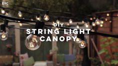 (ad) Outdoor Lighting You'll adore in 2021 Tiny Yard, Yard Makeover, Outdoor Cabana, Diy Wedding Video, Diy String Lights, Diy Outdoor Table, Outdoor Crafts