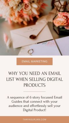 an email list with the text why you need an email list when selling digital products