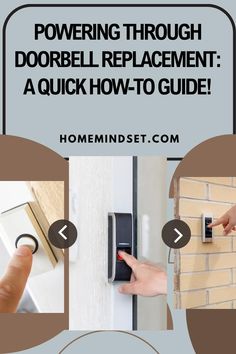 the instructions for how to install a door handle on a brick wall with text overlay