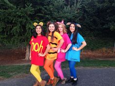 Pooh And Friends Costume, Winnie The Pooh Halloween Costume, Pooh Halloween Costume, Diy Winnie The Pooh, Winnie The Pooh Costume, Pooh Halloween, Winnie The Pooh Halloween